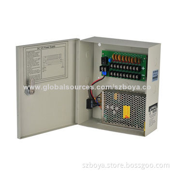 Professional CCTV Power Supply 10A for 9Channels Cameras,Max.2A/Channel